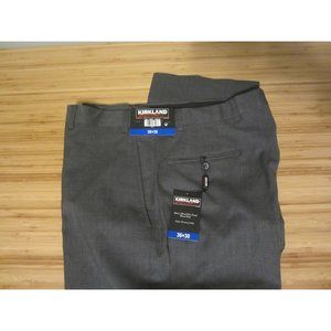 Kirkland Signature Gray Wool Dress Pants 36x30 NWT